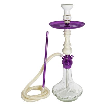 Narguile-amazon-Future-Roxo-com-Branco-Twist
