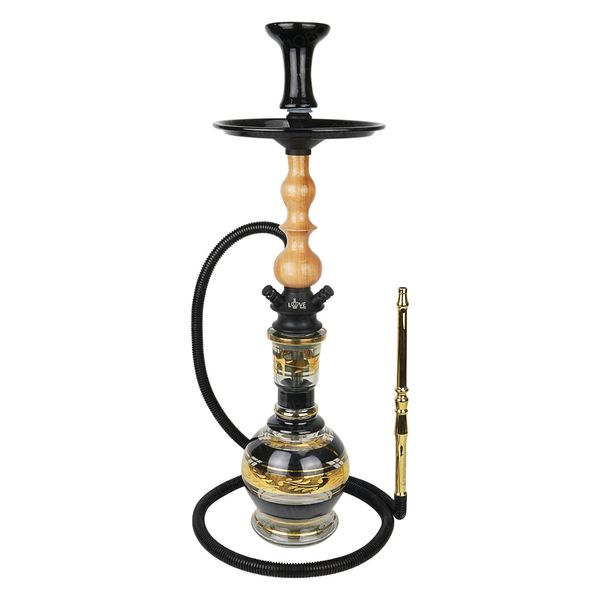 Setup Love 02 Narguile Completo Love Hookah France Black Clear tiobob