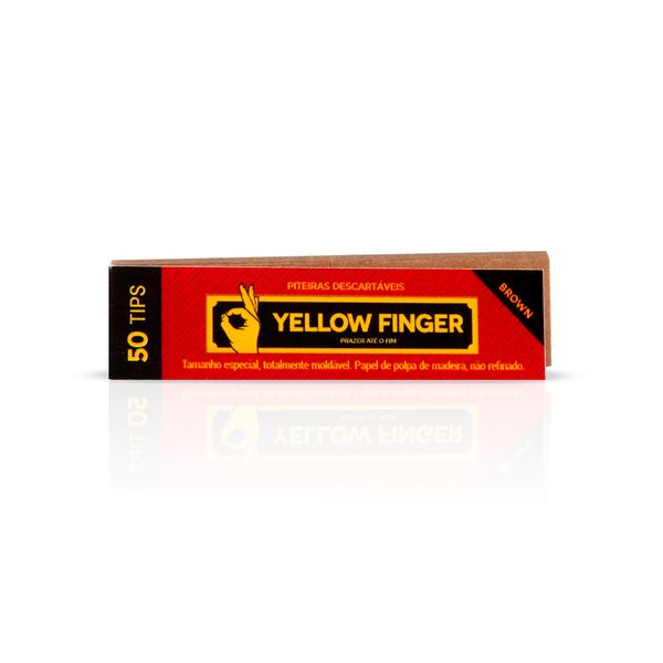 Piteira-de-Papel-Yellow-Finger-Brown-1-Unidade-Normal-28293