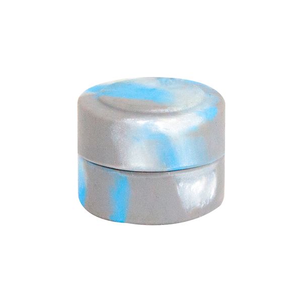 Slick-de-Silicone-NS-Cilindrico-Mini-3ml-Azul-e-Branco-Perolado-e-Cinza-Tiobob-28230