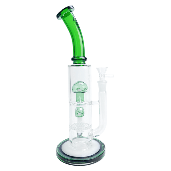 Bong-de-Vidro-Abduzido-Gold-Line-Grande-Mushroom-Green-29392