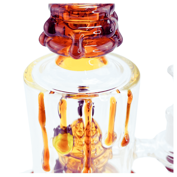 Bong-de-Vidro-Abduzido-Gold-Line-Pequeno-Honey-Cumb-Ambar-31211-1