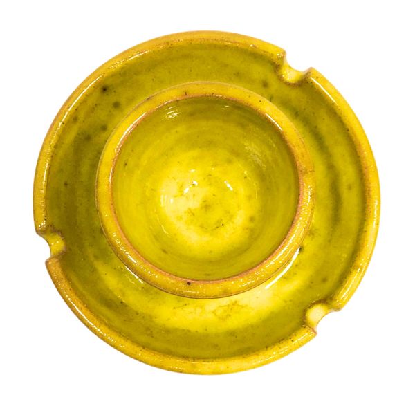 Cinzeiro-de-Ceramica-C1N--Porta-Isqueiro-Colors-Amarelo-30622-1