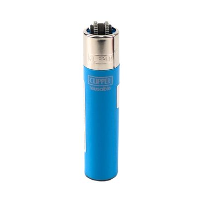 Isqueiro-Clipper-Classic-Solid-Branded-Azul-Claro-33905