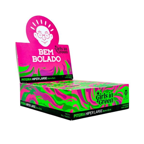 Piteira-de-Papel-Bem-Bolado-Hiper-Large-Girls-In-Green-Verge-24-Unidades-34809