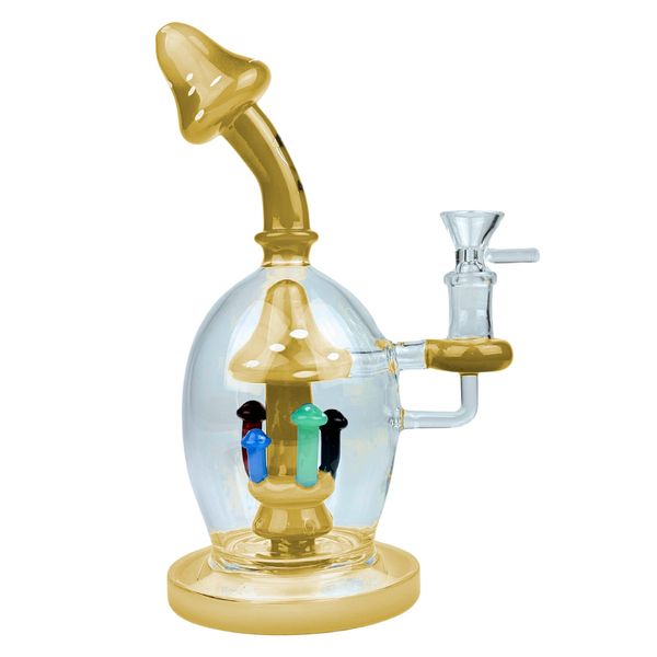 Bong-de-Vidro-Abduzido-Gold-Line-Pequeno-Mushroom-Colors-YELLOW-JADE-1.jpg